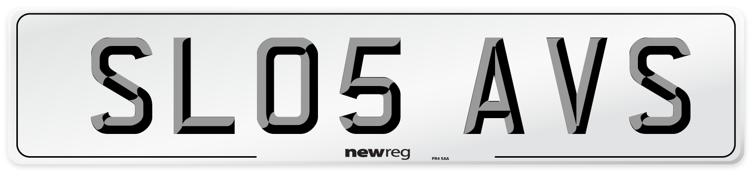 SL05 AVS Number Plate from New Reg